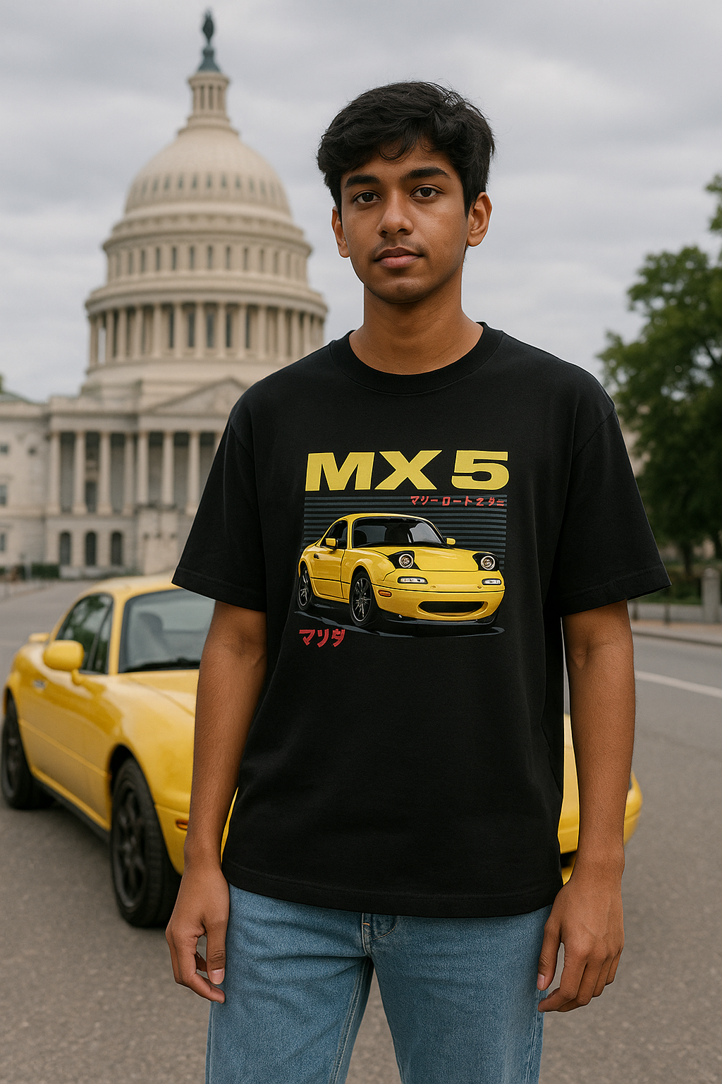 MX-5 Graphic Oversized T-Shirt